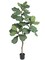 5ft Fiddle Leaf Tree - 34 Silk Leaves, Black Pot, Indoor Decor, Ideal for Homes, Offices, and Living Spaces - Year-Round Greenery Accent, Floral Home by Artificial Flowers